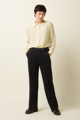 Garbo Pintuck Pants Uni Rodeo - Black