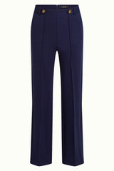 Garbo Pintuck Pants Uni Rodeo - Evening Blue