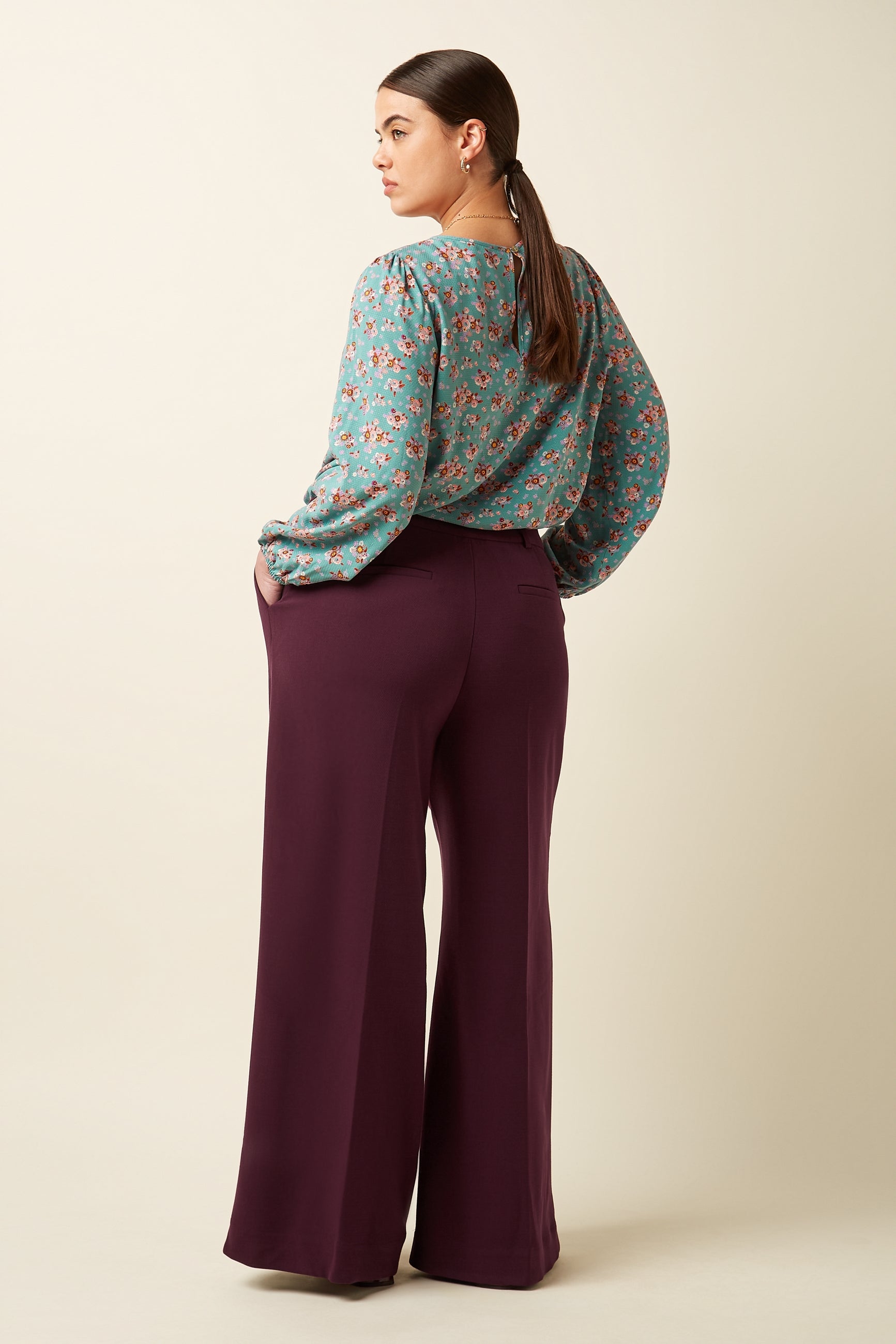 Laura Pleat Top Revel - Silver Green