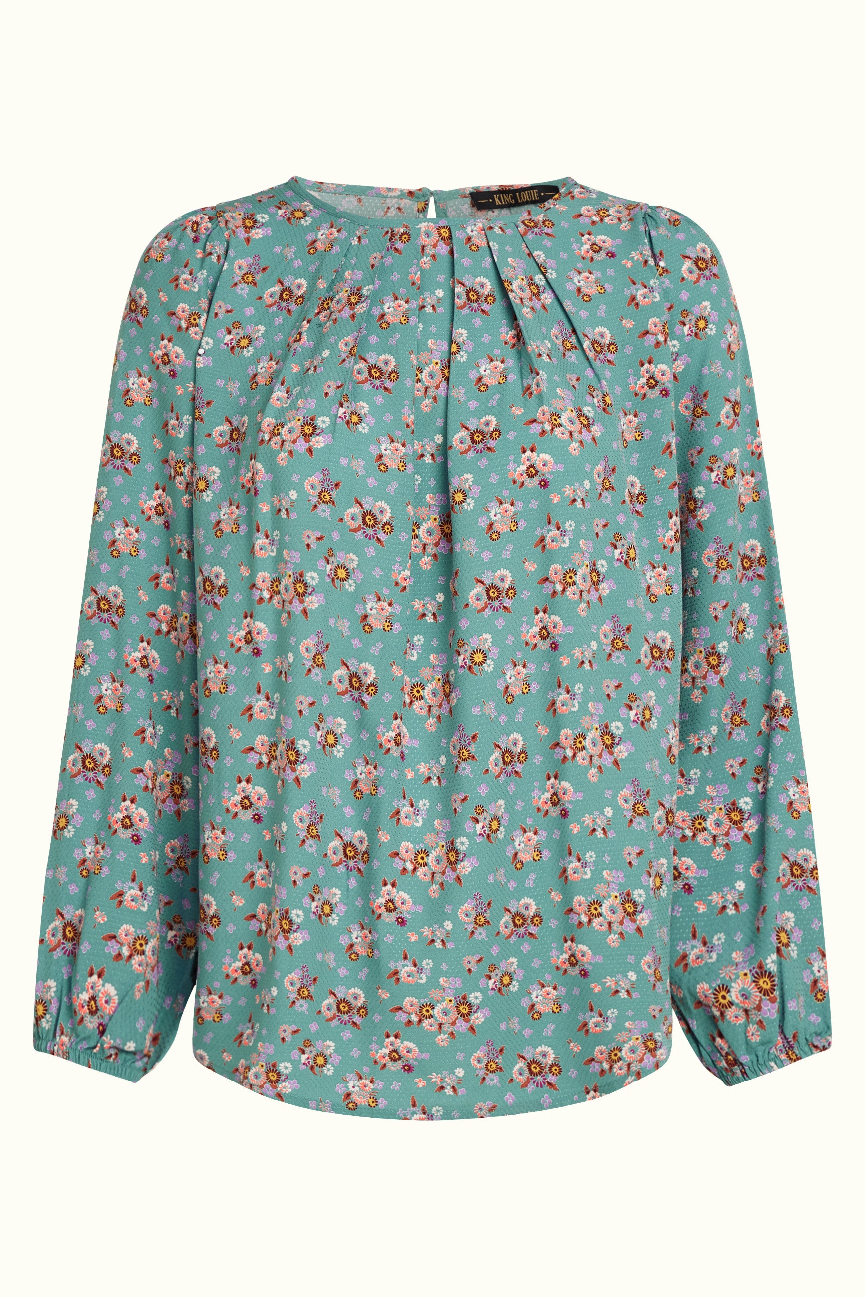 Laura Pleat Top Revel - Silver Green