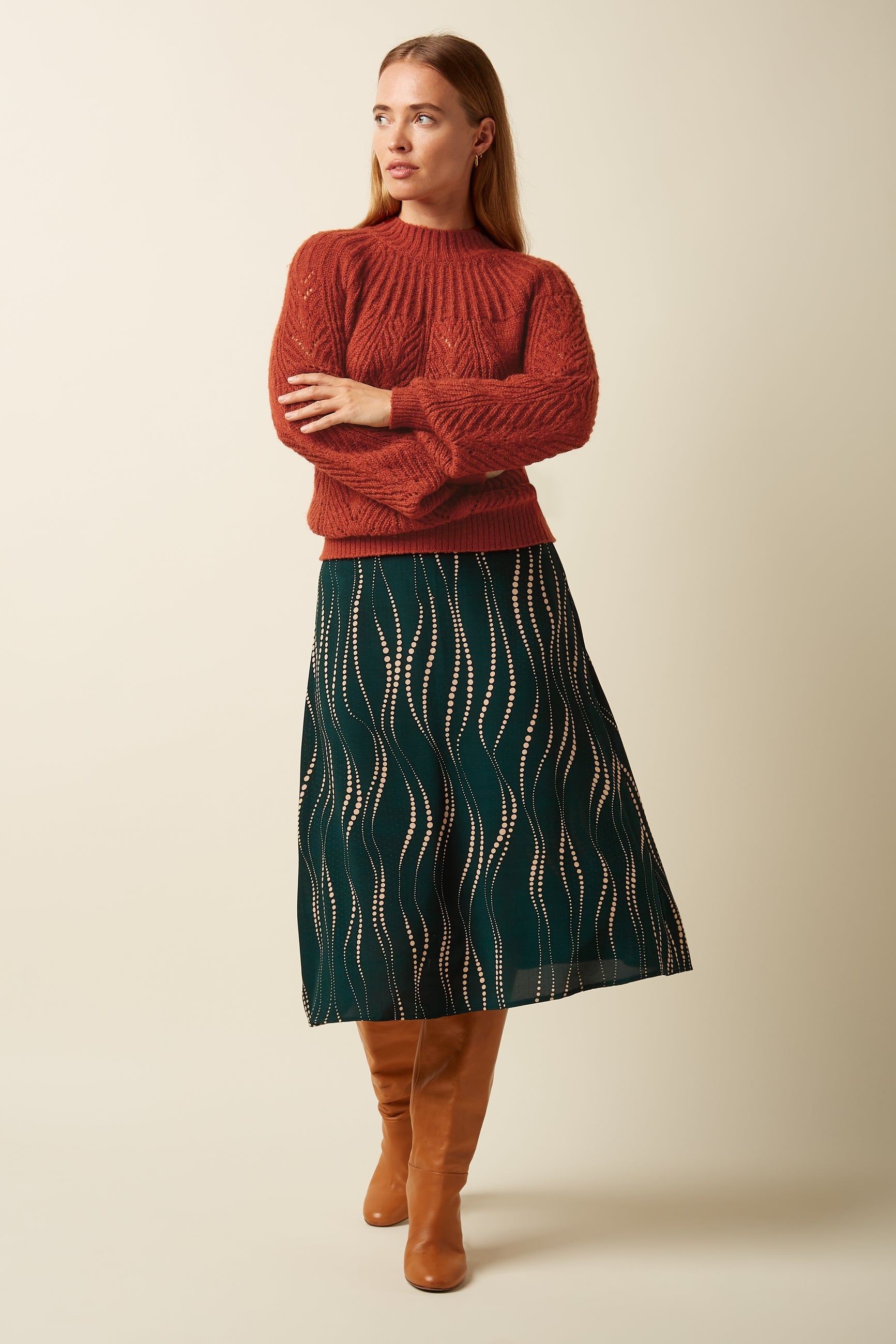 Juno Skirt Twirl - Pine Green