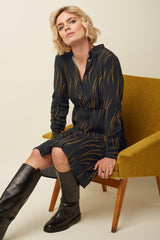 Mina Dress Twirl - Black