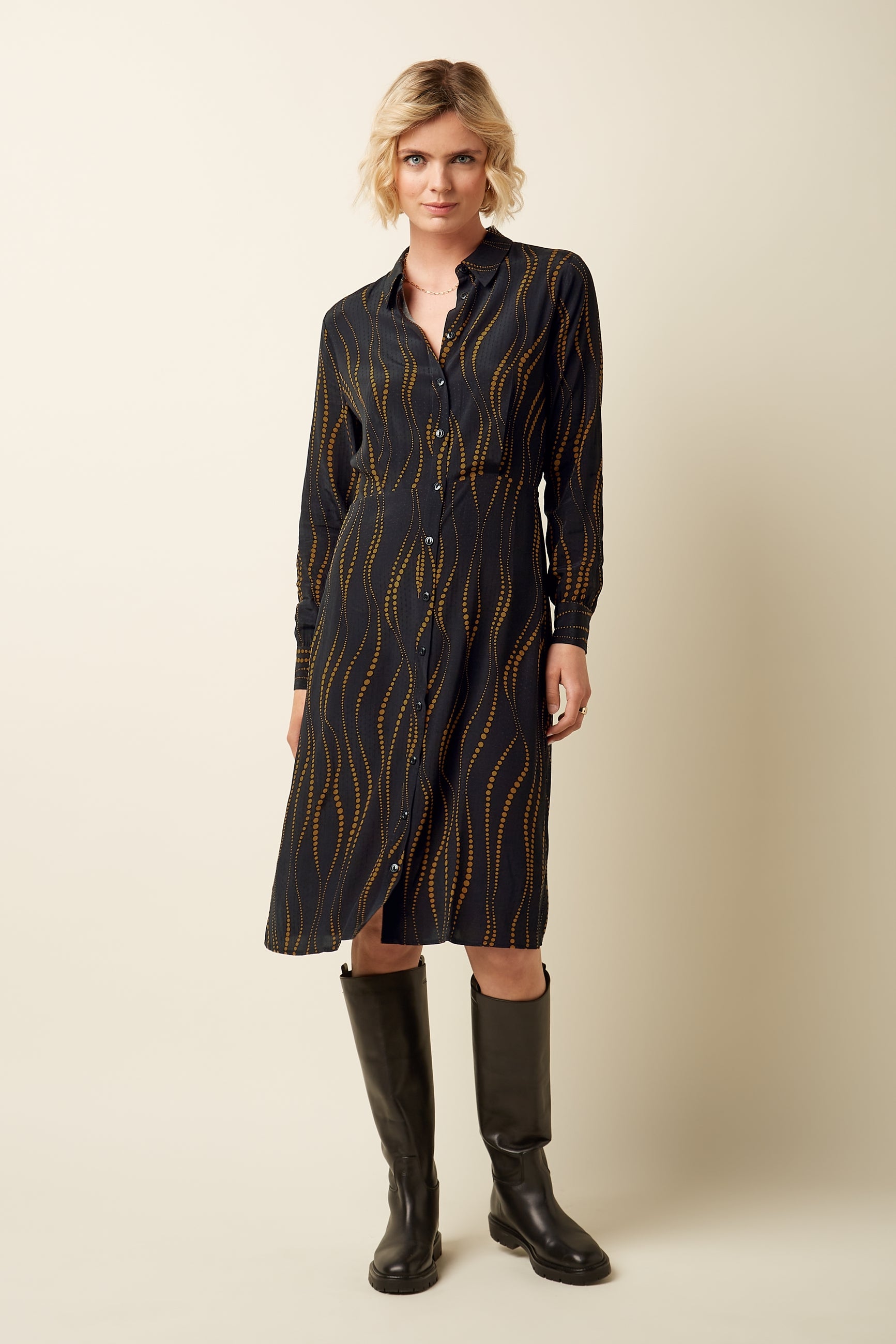 Mina Dress Twirl - Black