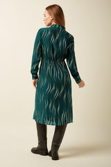Mina Dress Twirl - Pine Green