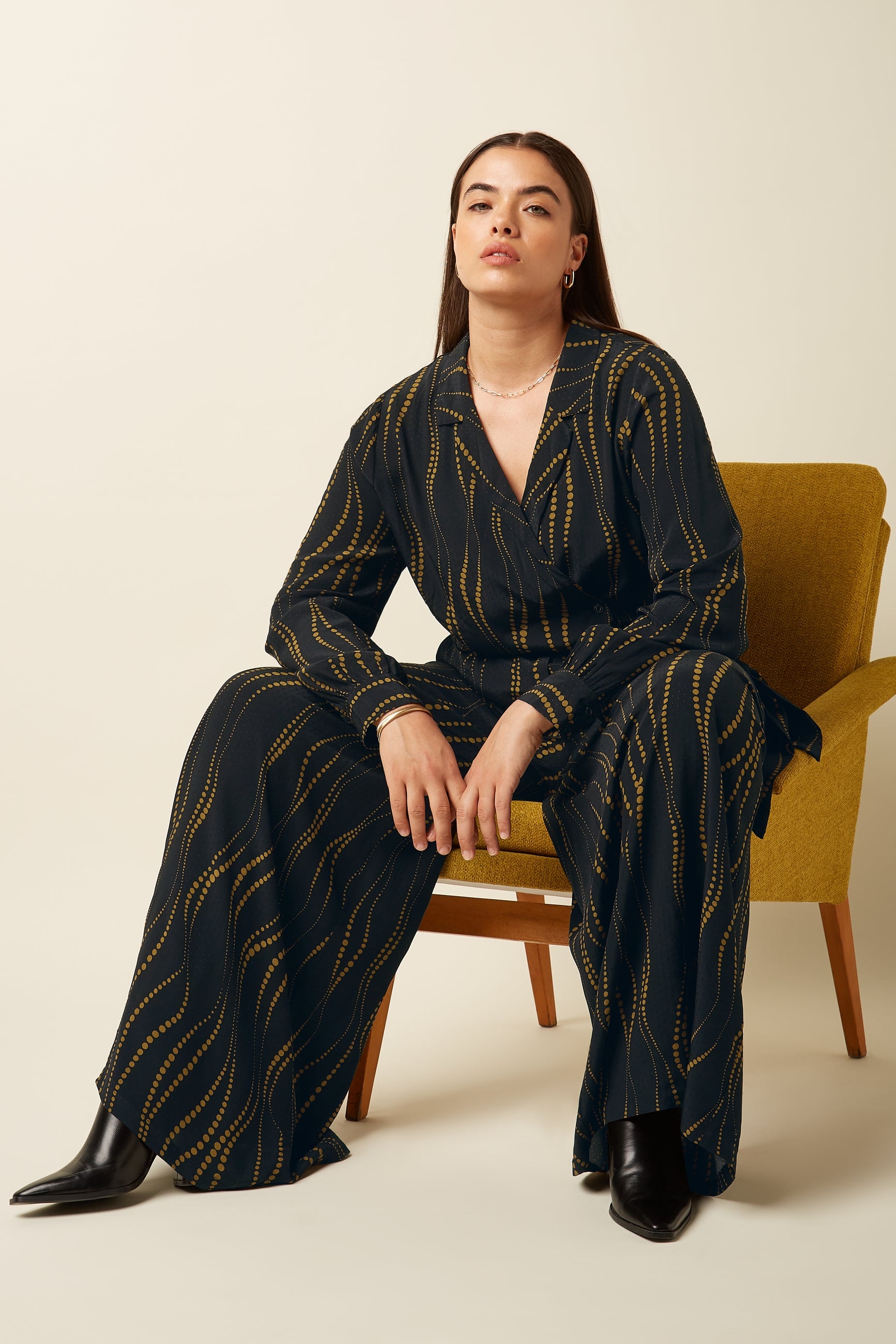 Doris Jumpsuit Twirl - Black