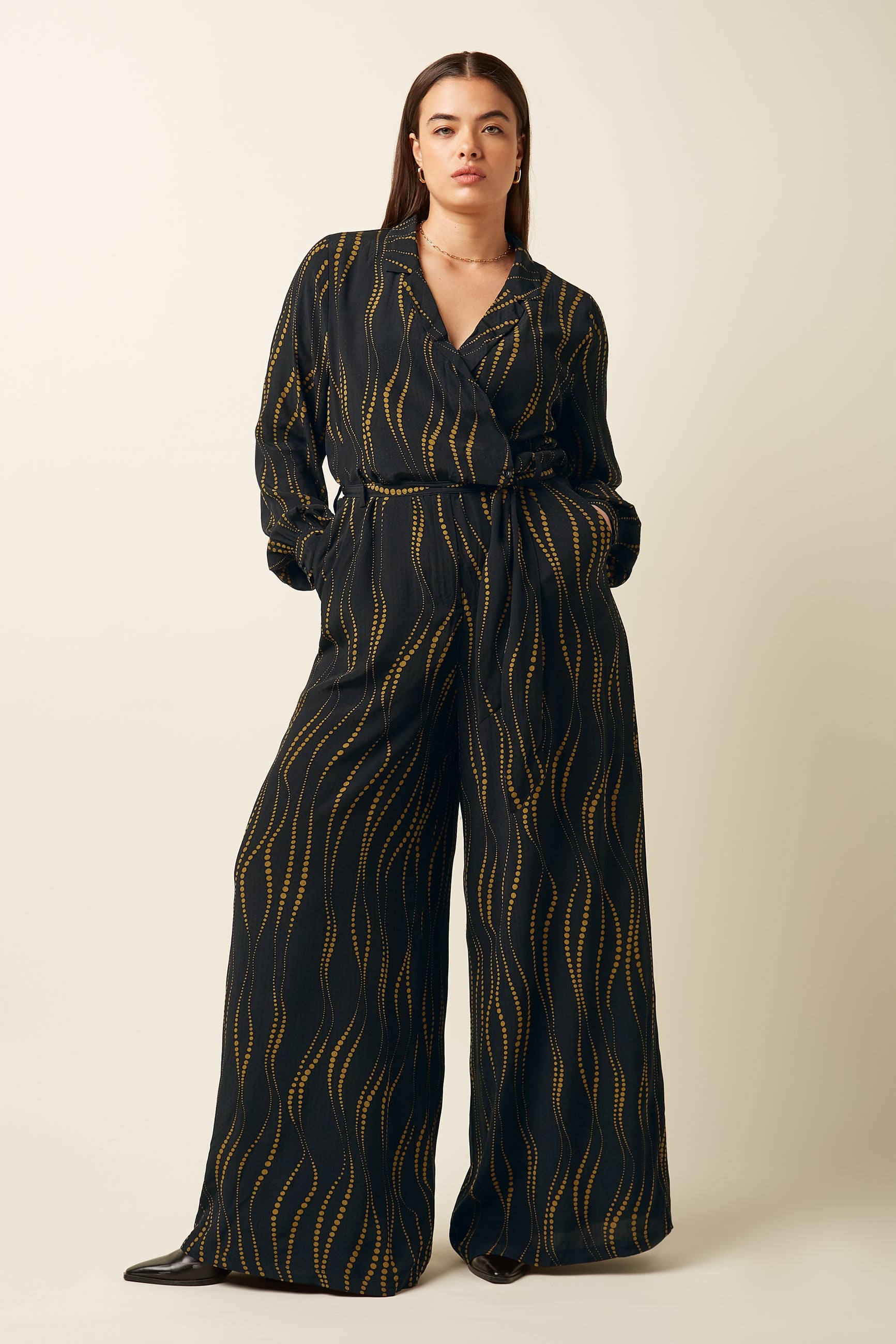 Doris Jumpsuit Twirl - Black