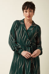 Doris Jumpsuit Twirl - Pine Green