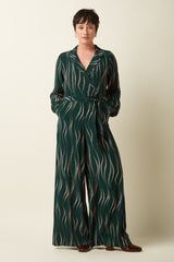 Doris Jumpsuit Twirl - Pine Green