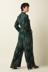 Doris Jumpsuit Twirl - Pine Green