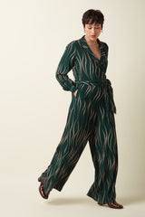 Doris Jumpsuit Twirl - Pine Green