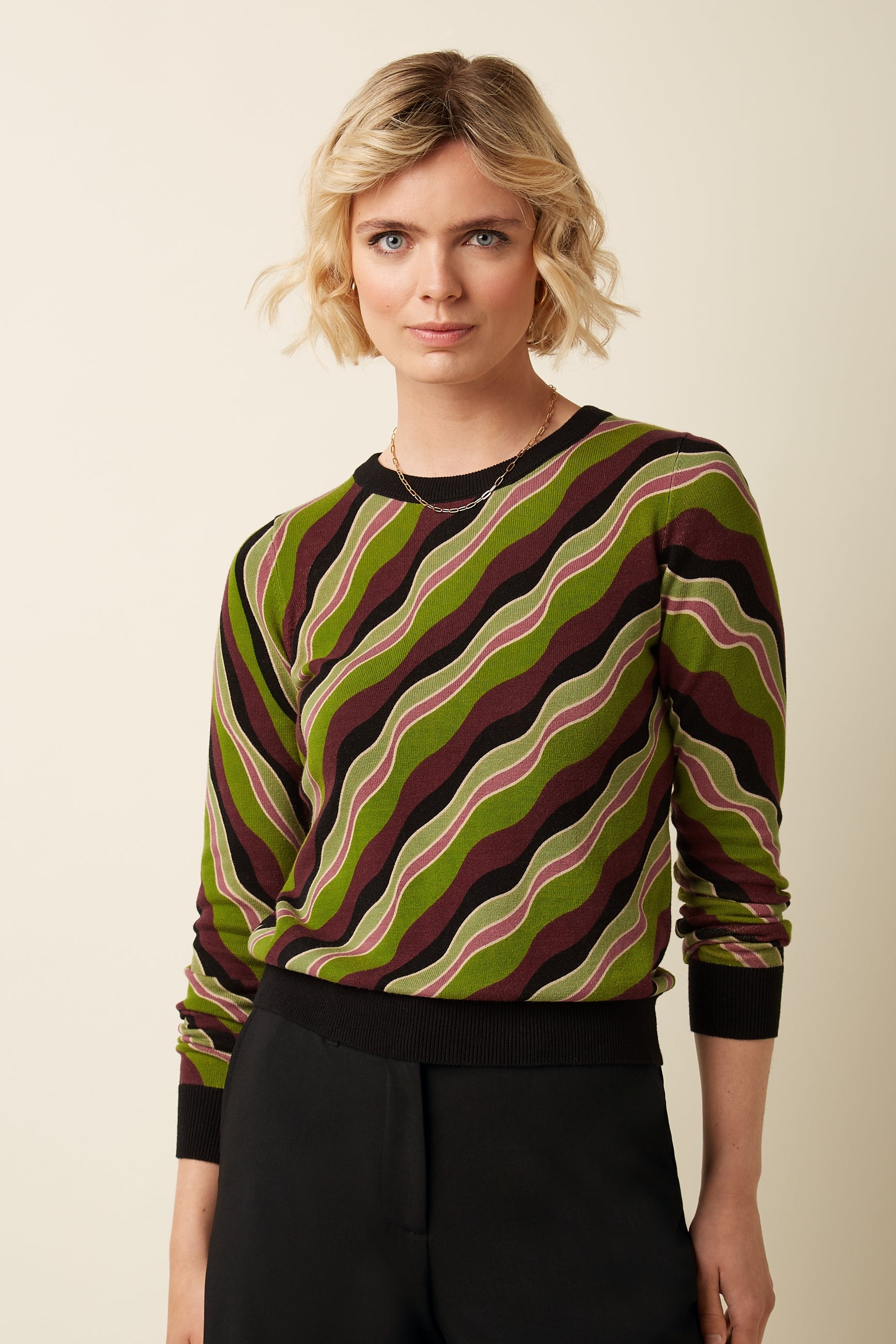 Agnes Top Razzle - Posey Green