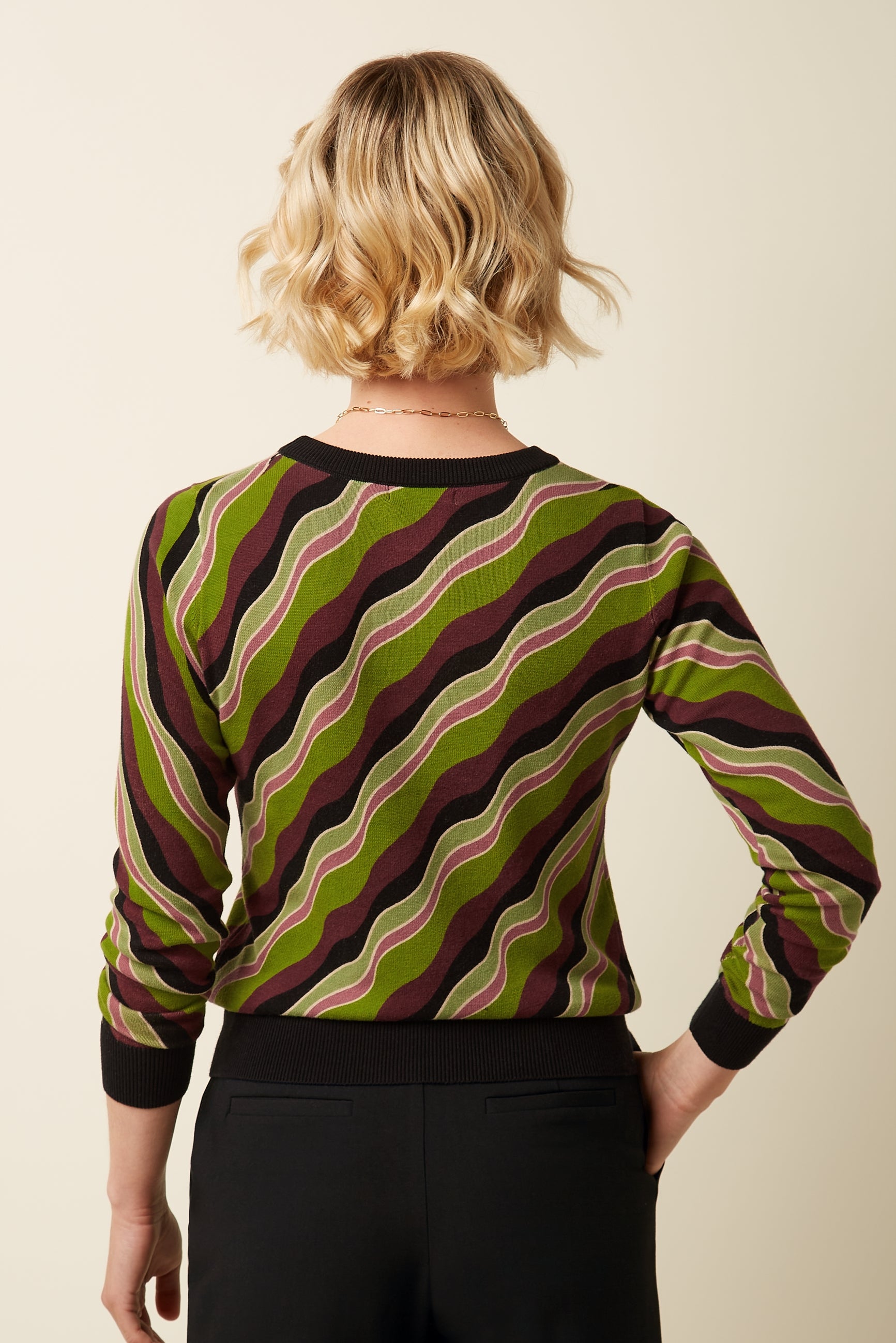 Agnes Top Razzle - Posey Green