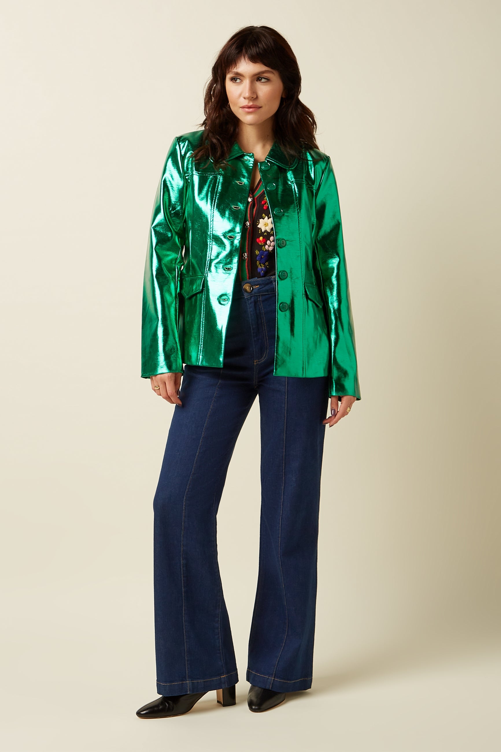 Rebel Jacket Dainty Shine - Ultra Green