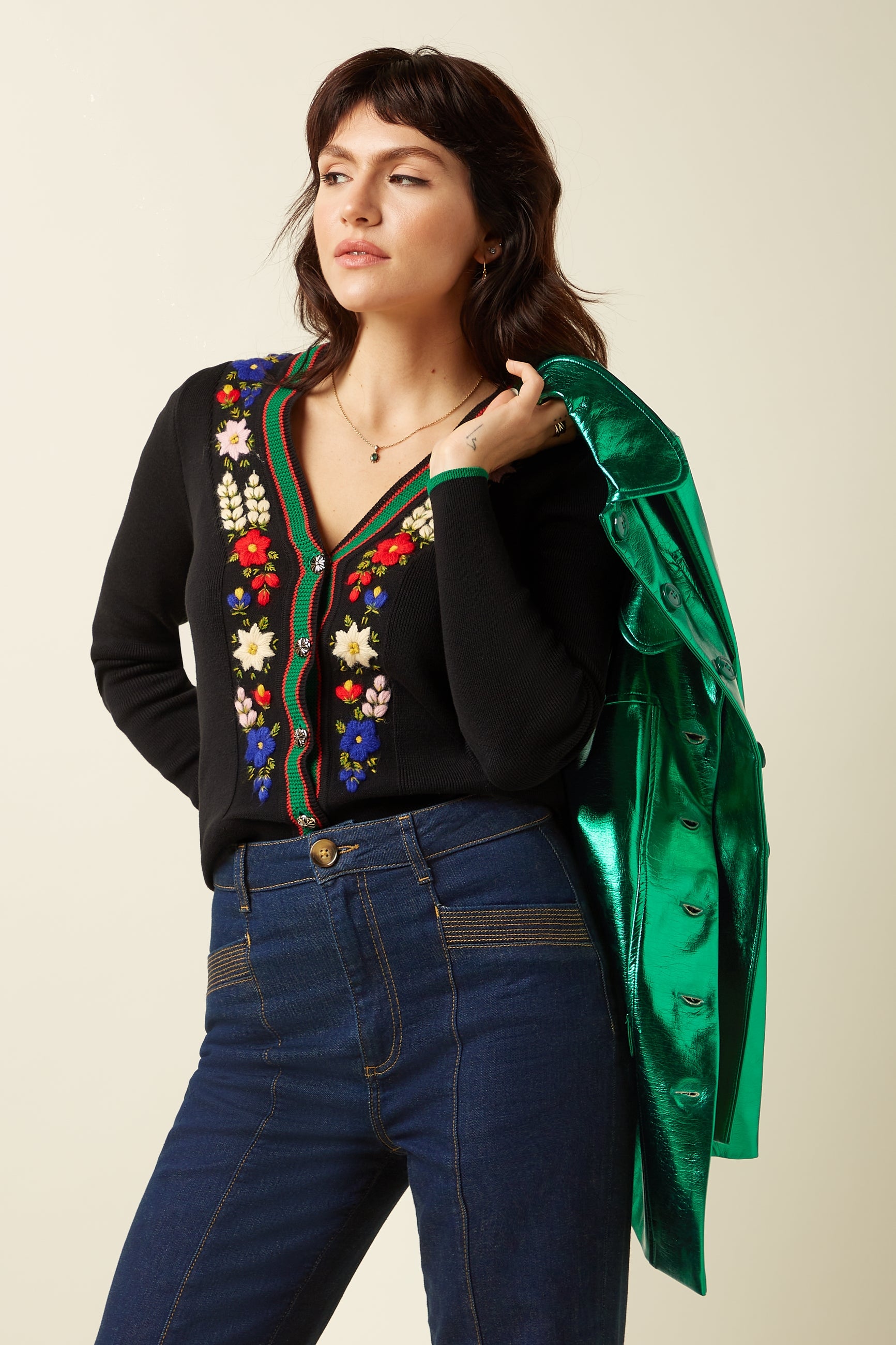Rebel Jacket Dainty Shine - Ultra Green