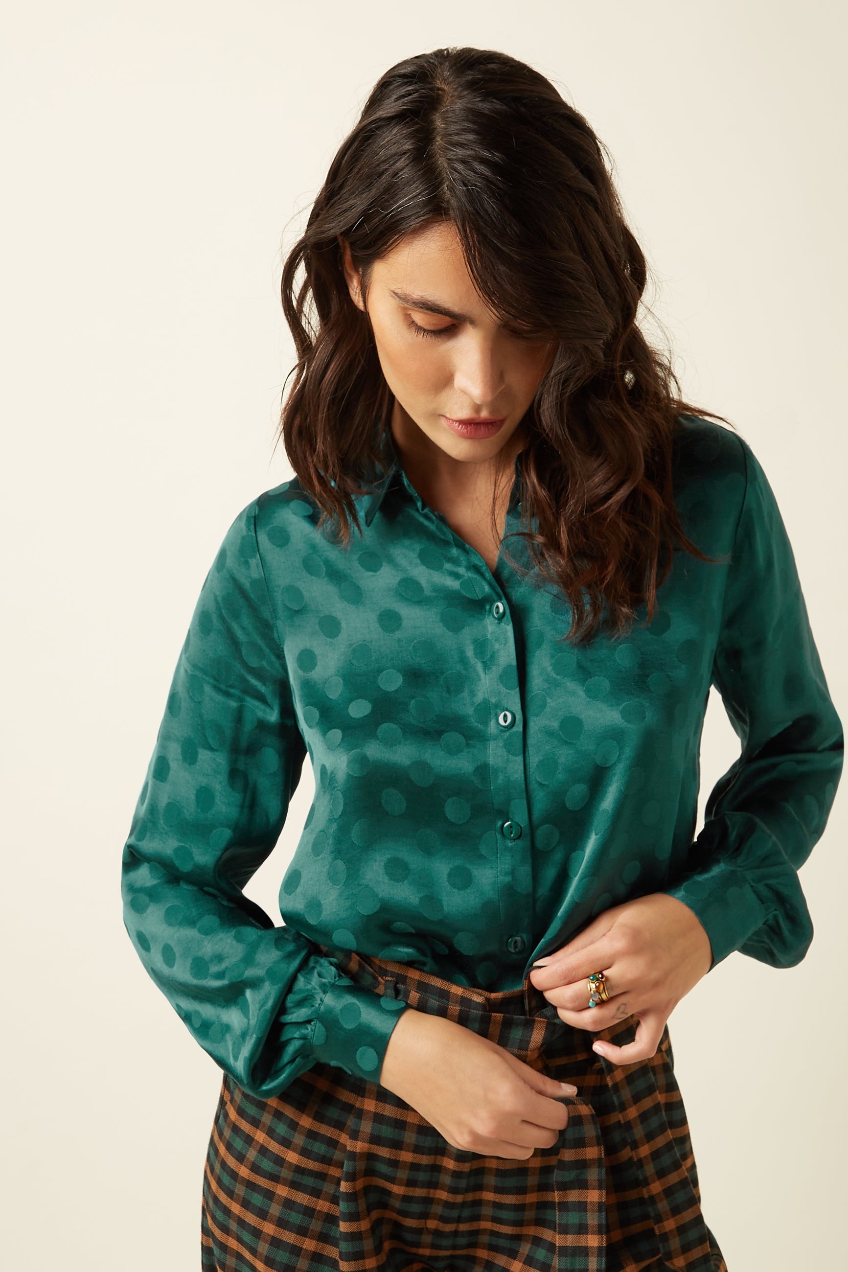Maisie Blouse Mimi - Peridot Green