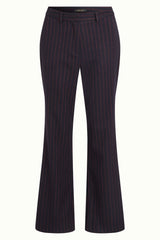 Livia Pants Pinstripe - Night-Sky Blue