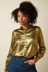 Maisie Blouse Flambe - Gold