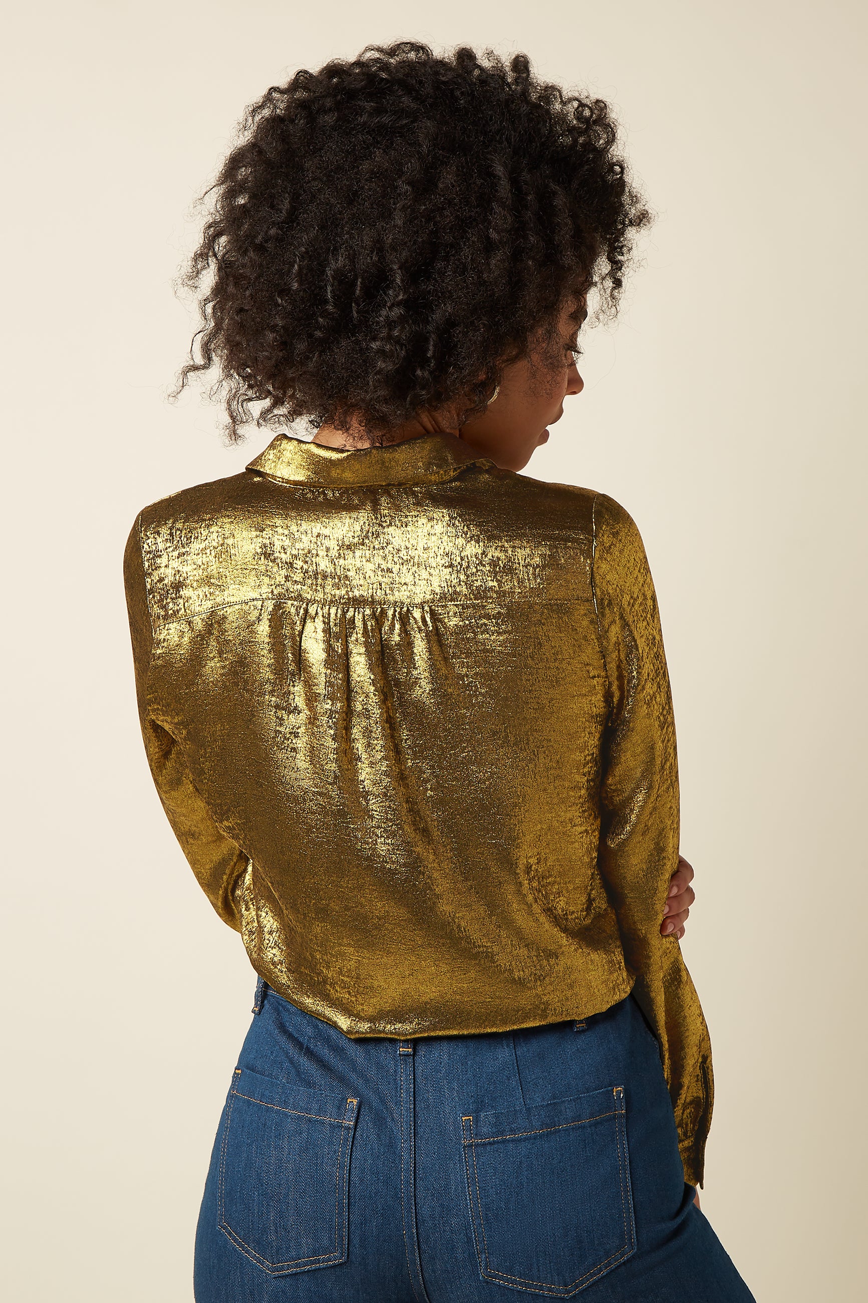 Maisie Blouse Flambe - Gold