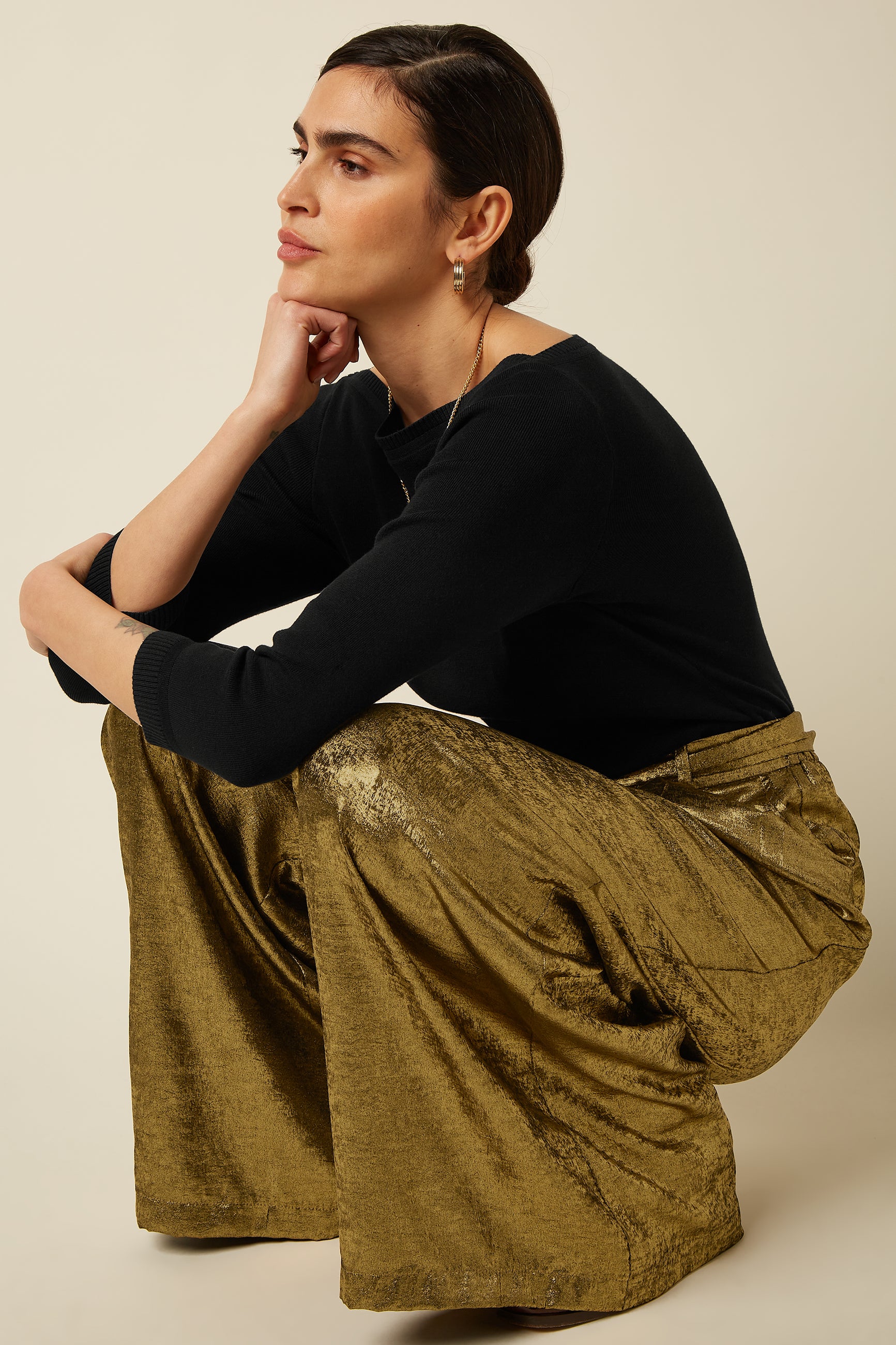 Marnie Pants Flambe - Gold