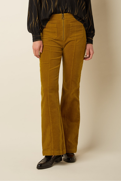 Chris Zip Pants Corduroy - Golden Brown – King Louie