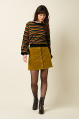 Garbo Skirt Corduroy - Golden Brown