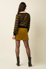 Garbo Skirt Corduroy - Golden Brown
