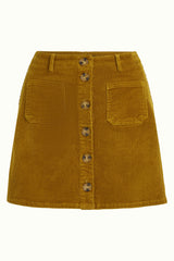 Garbo Skirt Corduroy - Golden Brown