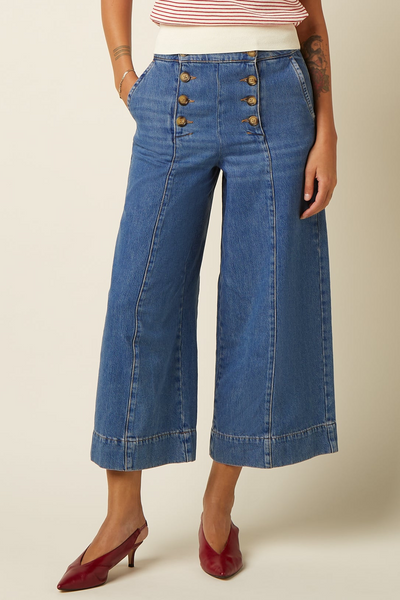Melody Sailor Culotte Stone Denim - Blue Tint – King Louie