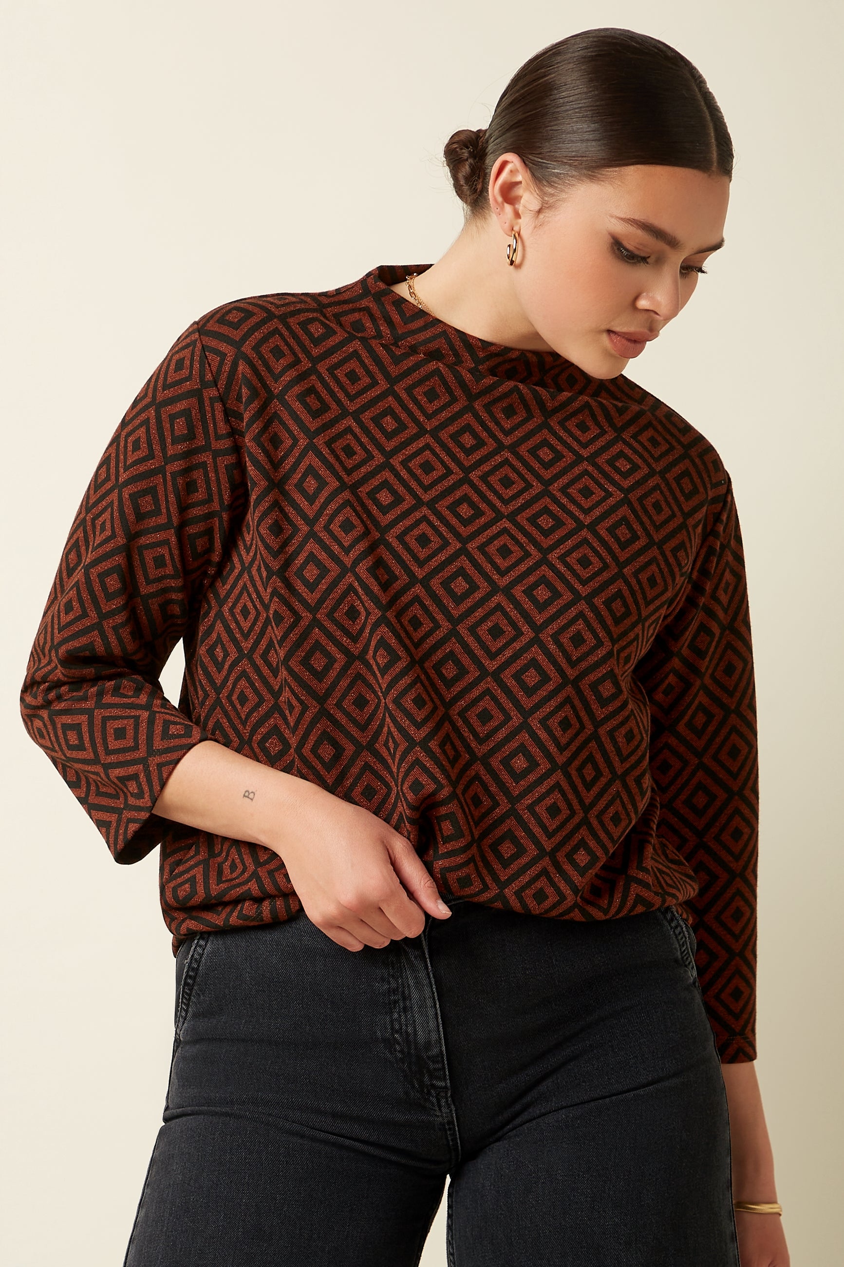 Guenda Top Lotan - Pecan Brown