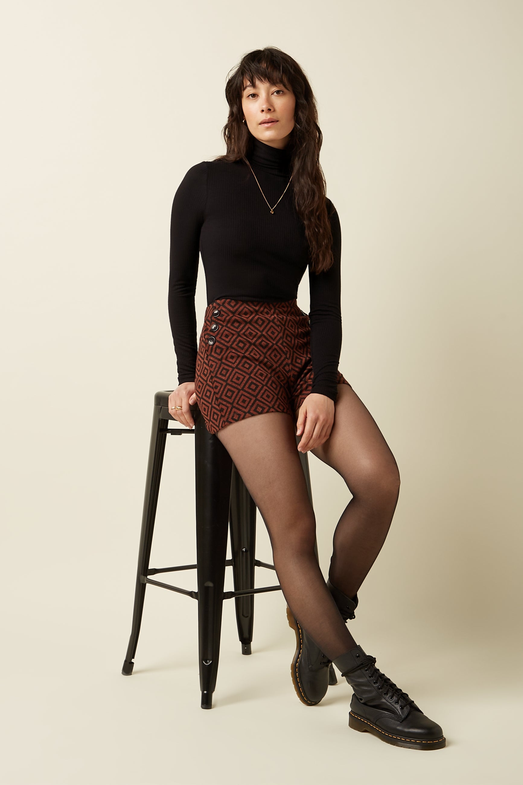 Pia Shorts Lotan - Pecan Brown