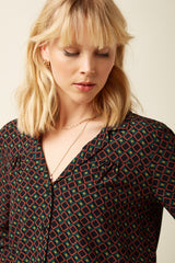 Tex Blouse Jazzy - Black