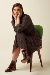 Betty Loose Fit Dress Jazzy - Black