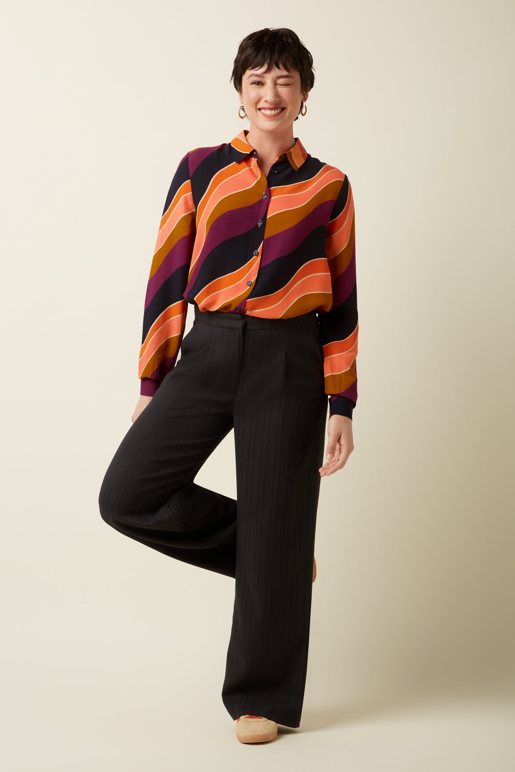 Maisie Blouse Razzle - Beaujolais Red