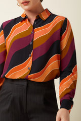 Maisie Blouse Razzle - Beaujolais Red