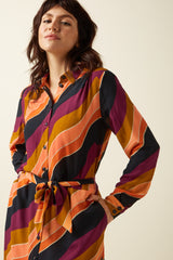 Olivia Dress Razzle - Beaujolais Red