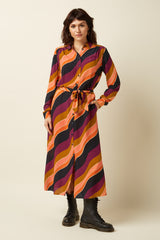 Olivia Dress Razzle - Beaujolais Red