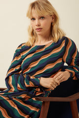 Betty Puff Dress Razzle - Dragonfly Green