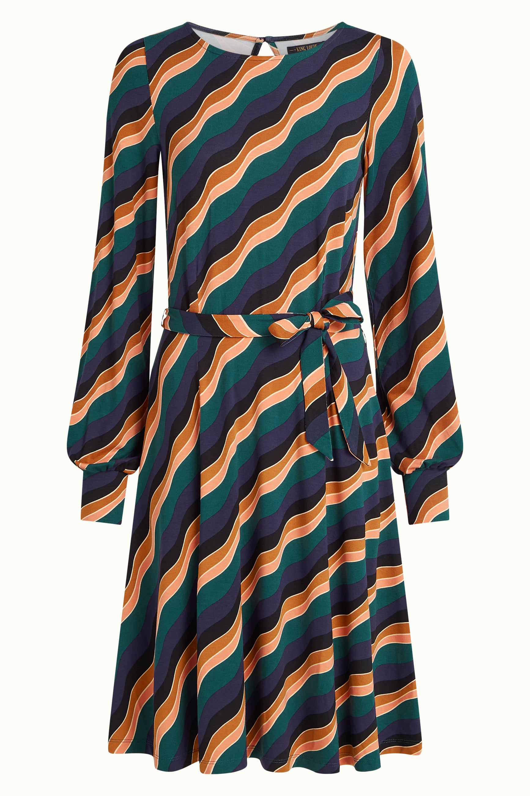 Betty Puff Dress Razzle - Dragonfly Green