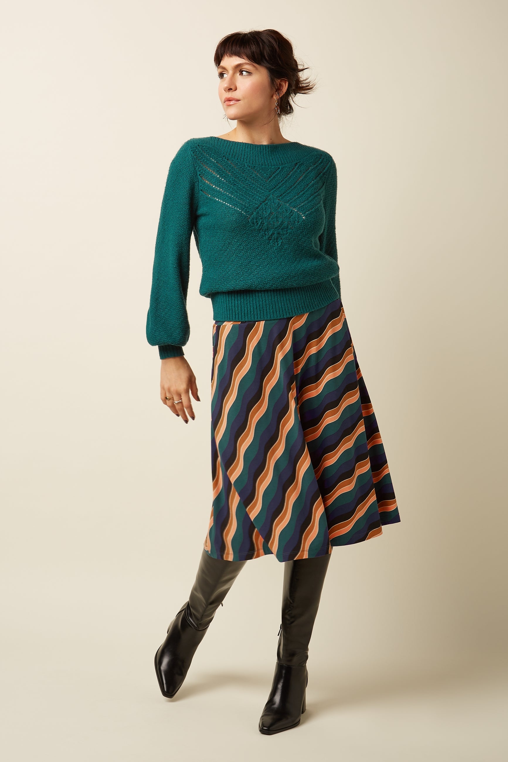 Serena Skirt Razzle - Dragonfly Green