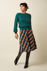 Serena Skirt Razzle - Dragonfly Green
