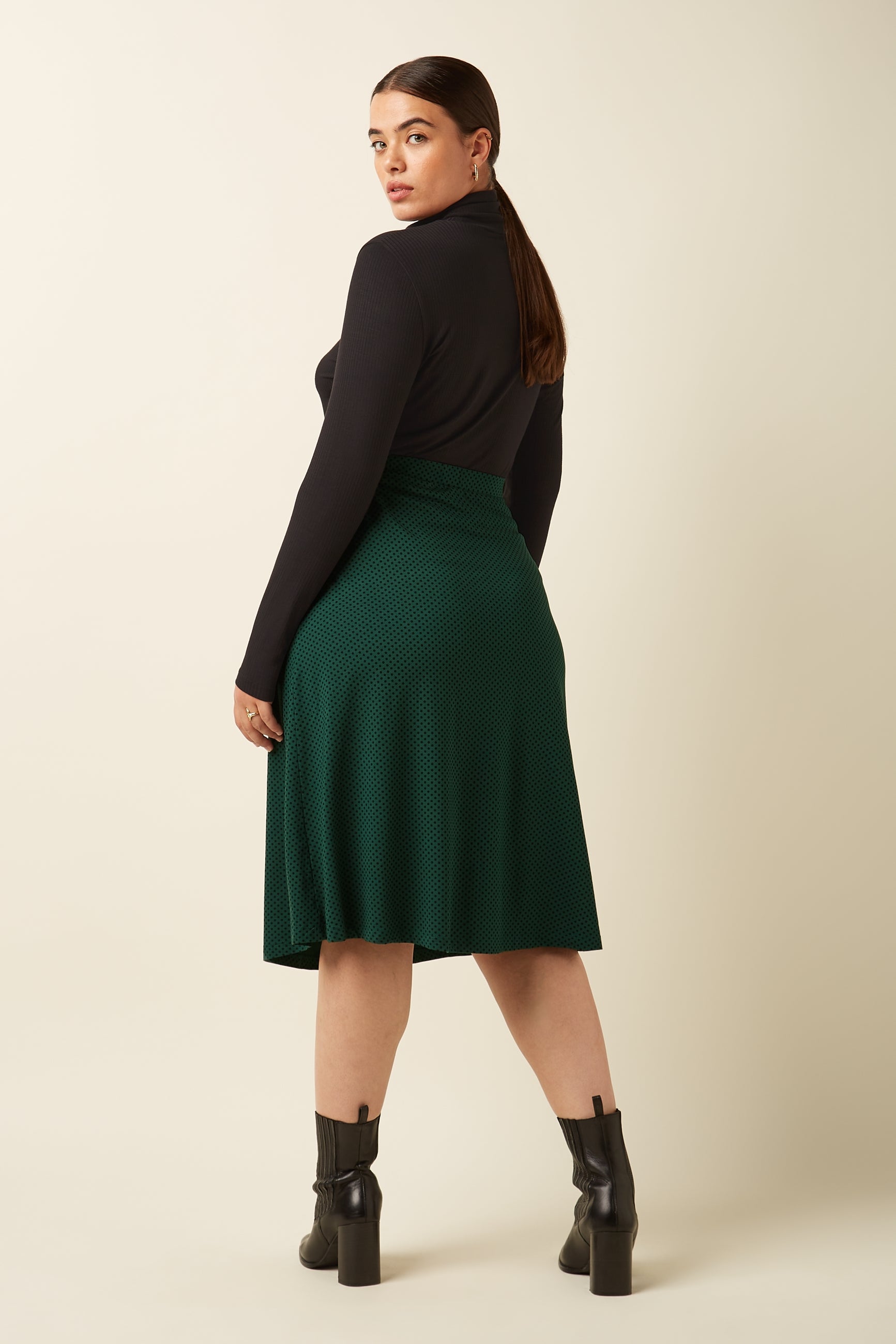 Juno Skirt Piper - Botanical Green