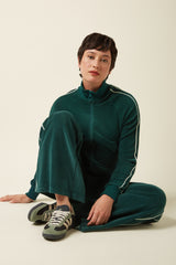 Straight Sweat Pants Rina Rib  - Dragonfly Green