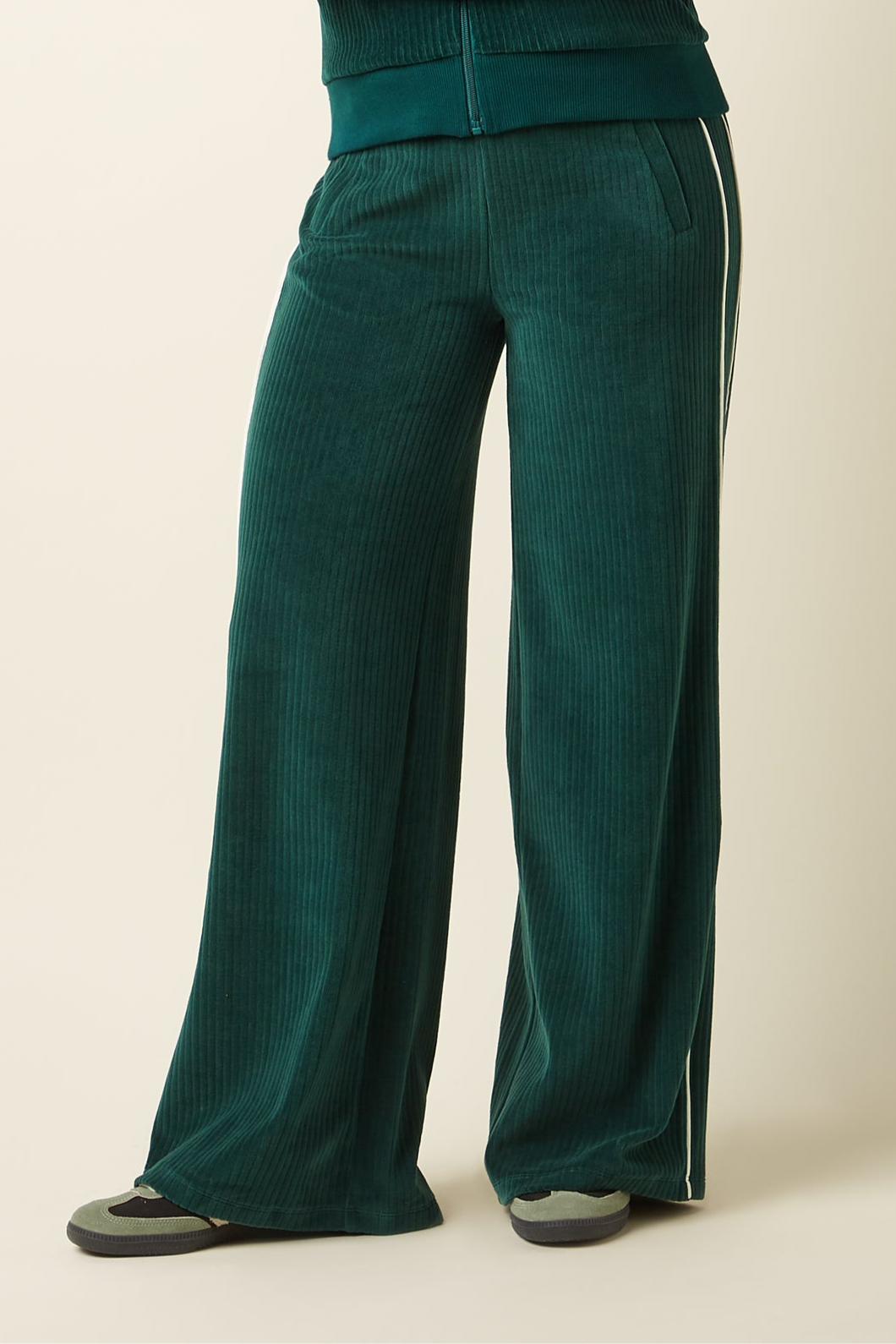 Straight Sweat Pants Rina Rib