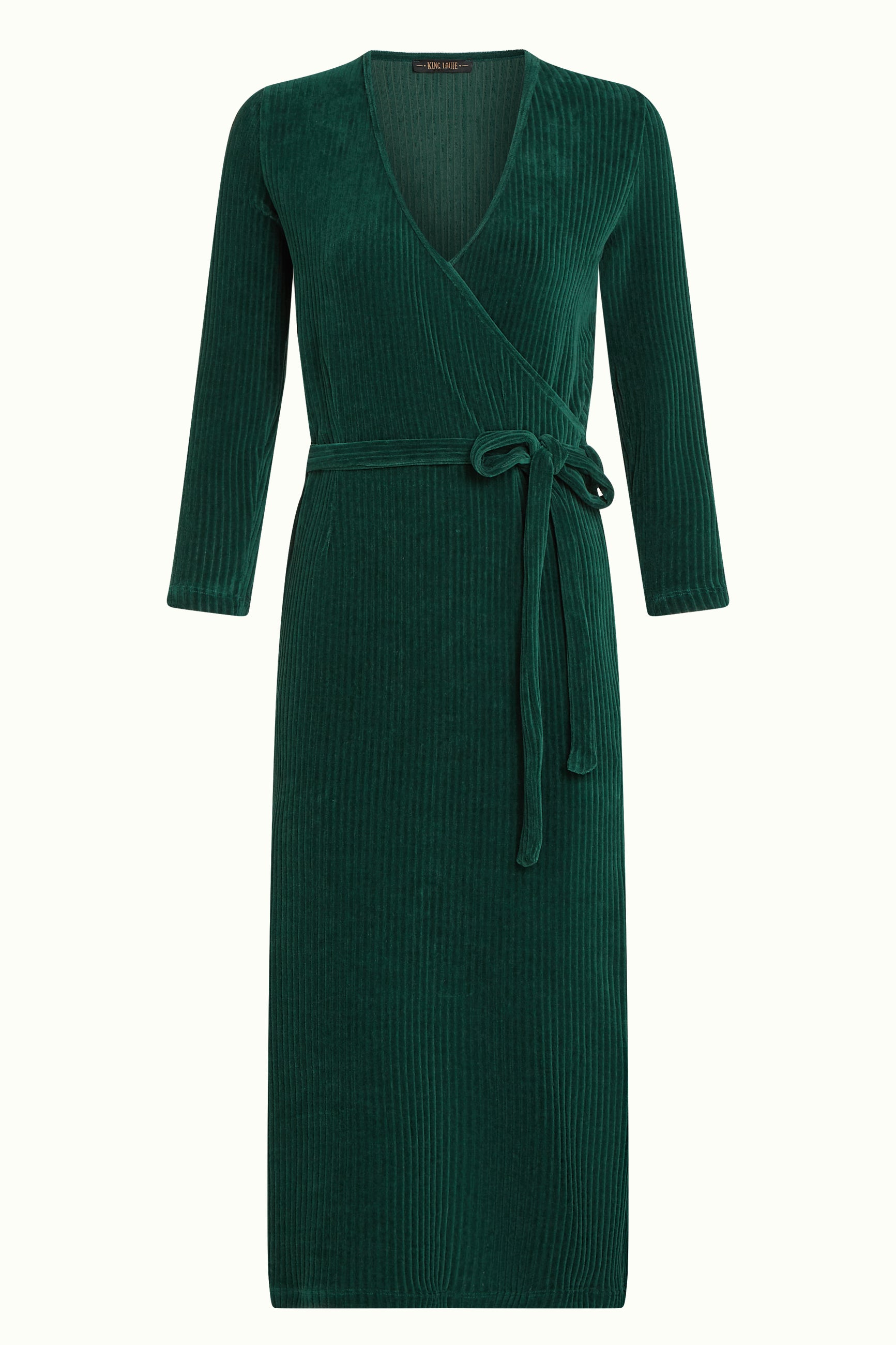 Anja Dress Rina Rib - Dragonfly Green