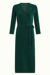 Anja Dress Rina Rib - Dragonfly Green