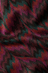 Bessie Jacket Estelle Zigzag - Bordeaux Red