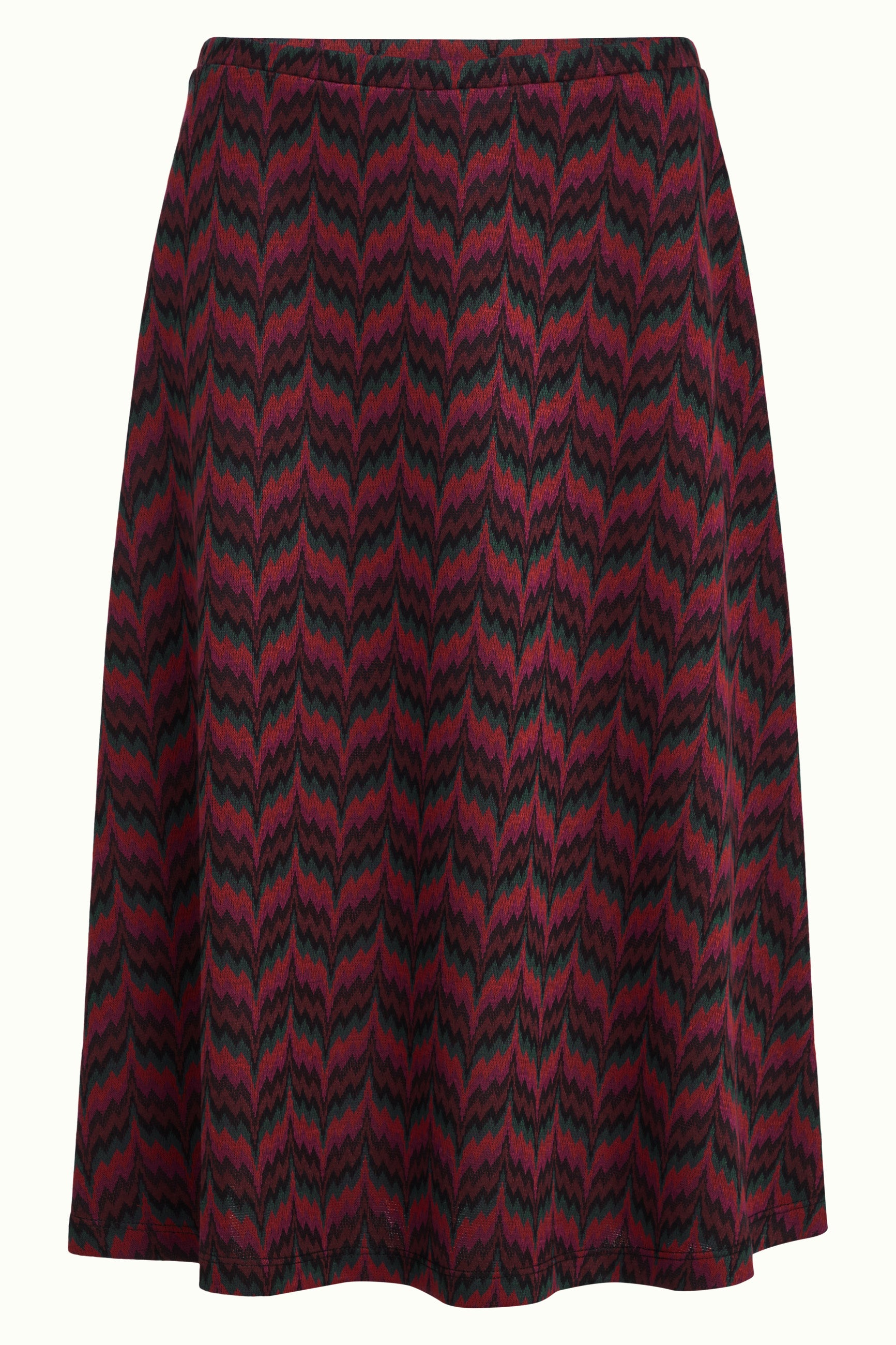 Juno Skirt Estelle Zigzag - Bordeaux Red