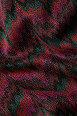 Juno Skirt Estelle Zigzag - Bordeaux Red