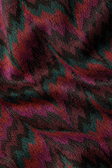 Guenda Top Estelle Zigzag - Bordeaux Red