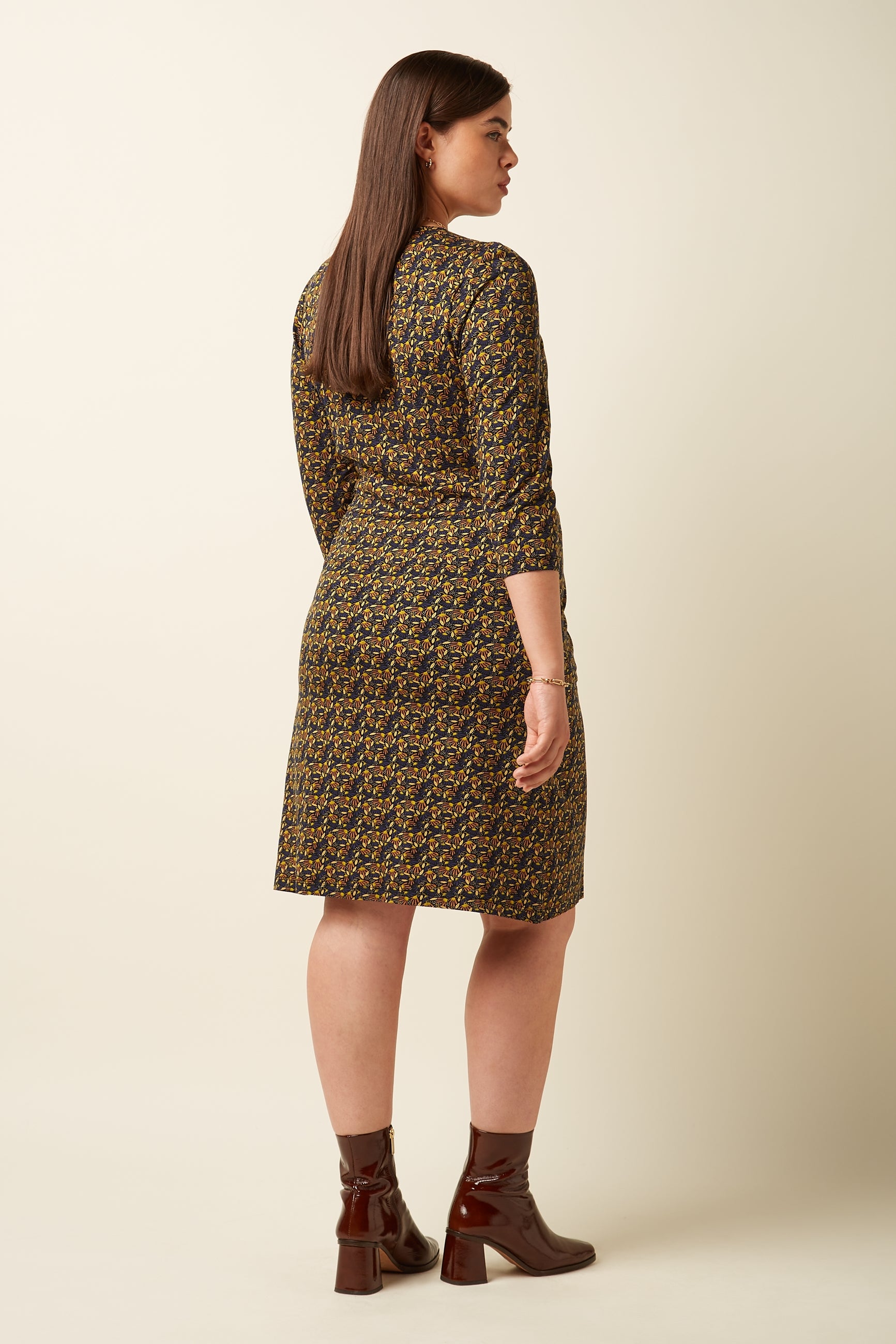 Mona Dress Mirth - Rhodonite Blue